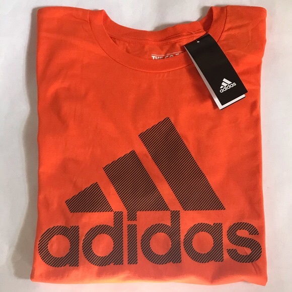 adidas Other - Adidas Men’s Crewneck Cotton T-Shirt Orange Large